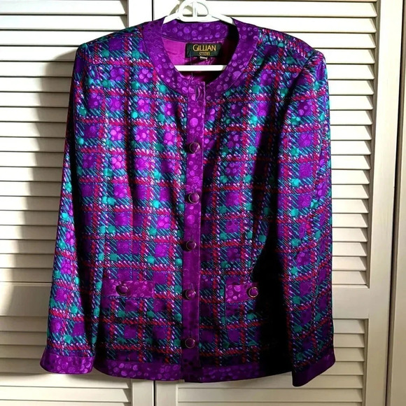Vintage Jackets & Blazers - Gillian Studio Vintage/Retro Size 10 Petite Blazer GUC